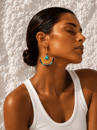 Egyptian Turquoise earrings