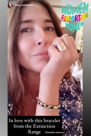 Lisa_Snowden_wearing_Extinction bangle