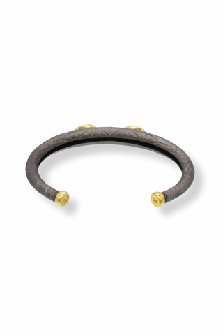 Elephant Bangle with Amethyst Eyes