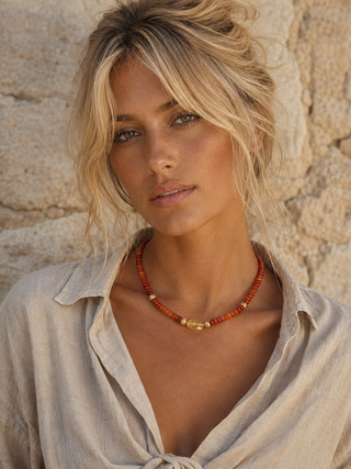 Carnelian & Citrine Collar
