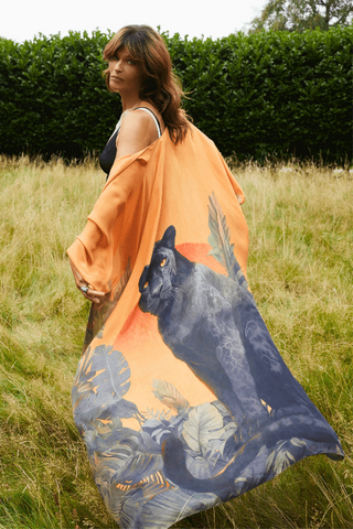 Black panther luxury resort wear garment – Amanda Marcucci