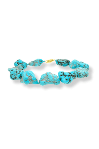 Large Turquoise Nugget Necklace – handcrafted Italian jewellery by Amanda Marcucci, Florence.