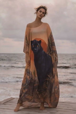 Video or turning of panther kaftan